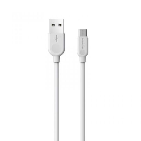 Кабель Borofone BX14 USB to MicroUSB 1m белый