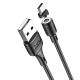 Кабель Hoco X52 магнітний USB to MicroUSB 1m чорний