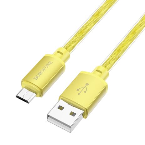 Кабель Borofone BX95 USB to MicroUSB 1m золотистый Кабель Borofone BX95 USB to MicroUSB 1m золотистый