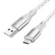 Кабель Borofone BX96 USB to MicroUSB 1m серый Кабель Borofone BX96 USB to MicroUSB 1m серый