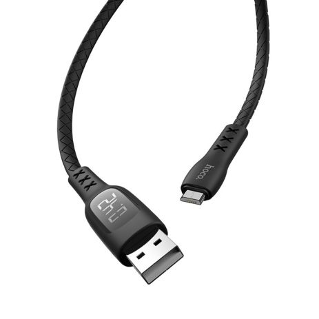 Кабель Hoco S6 с таймером USB to MicroUSB 1.2m черный Кабель Hoco S6 с таймером USB to MicroUSB 1.2m черный