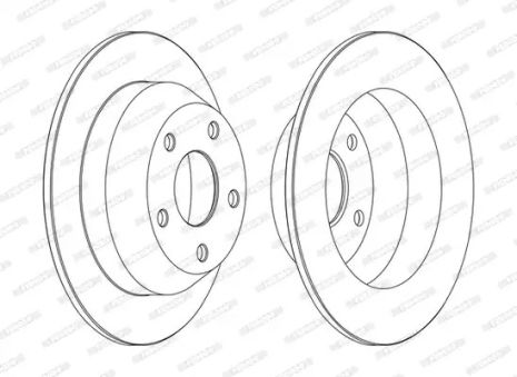 Диск гальмівний JEEP CHRYSLER, CHRYSLER, FERODO (DDF1553C)