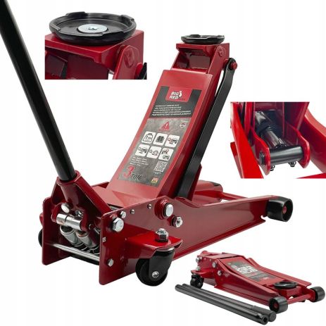 Домкрат підкатний з низьким підхватом 3 т професійний з подвійною помпою TORIN TZ830026X