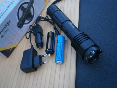 Фонарь ручной металлический Police BL-4339 СОР 580000КV 18,5 см