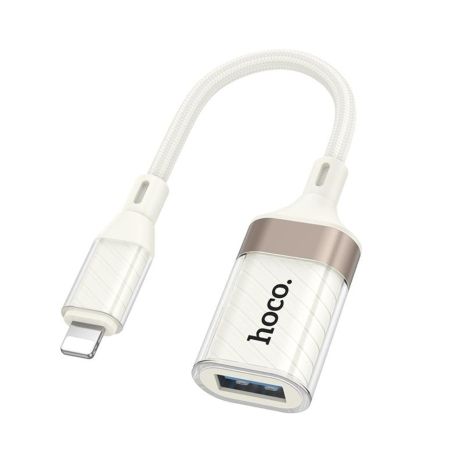 Адаптер Hoco UA39 Lightning на USB 2.0 абрикосовый