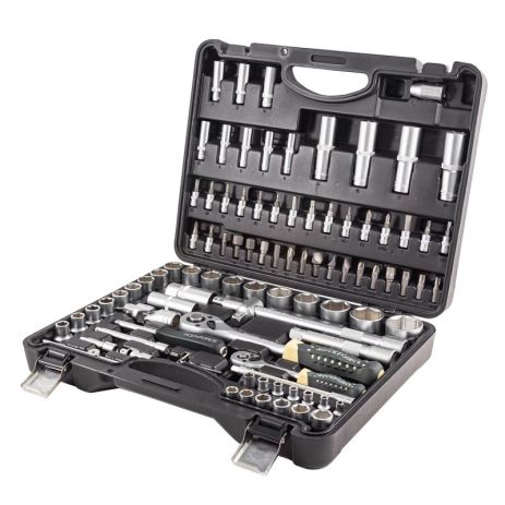 Набор инструментов 94 предмета 1/2'', 1/4'' (6гр.)(4-32мм) ROCKFORCE RF-4941-5 Набор инструментов 94 предмета 1/2'', 1/4'' (6гр.)(4-32мм) ROCKFORCE RF-4941-5