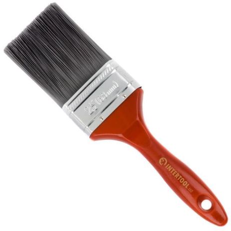 Флейцевая кисть "Лакра", 63*17*70 мм, пластиковая ручка INTERTOOL KT-1463