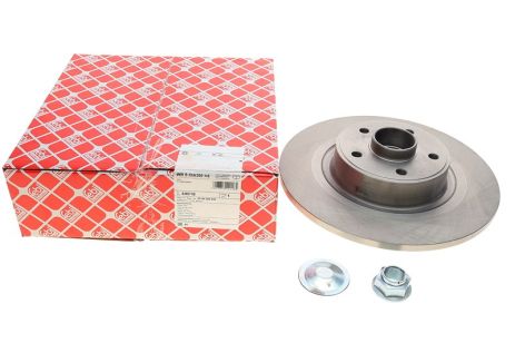 Диск тормозной задний (с подш.+кольцо ABS) ESPACE IV 02- RENAULT, FEBI BILSTEIN (44018)