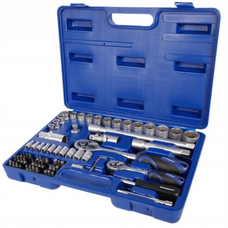 Набір інструментів 1/4", 1/2" на 73 штуки