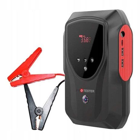 Автомобильное пусковое зарядное устройство (Бустер) с компрессором 2-в-1 Jump Starter 12V 2000А