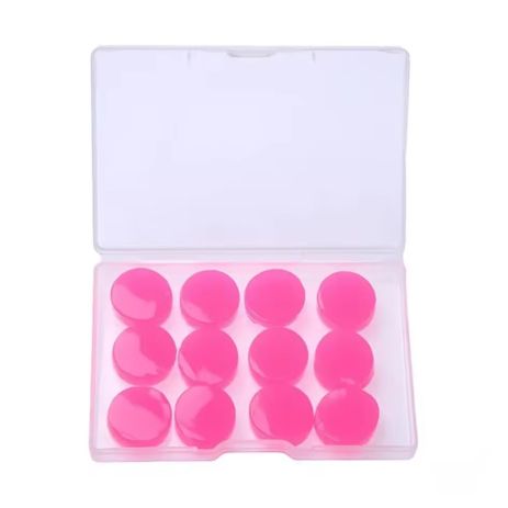 Беруші силіконові BSCP12C м'які, що приймають форму, комплект 12шт в кейсі Pink