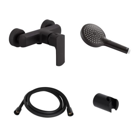 Акционный набор Qtap: Смеситель для душа Lipno QTLIPNO4023101CB +Лейка Rucni QTRUCA120O3KBB+Шланг Hadice QTHADPVCSQ160B + Акционный набор Qtap: Смеситель для душа Lipno QTLIPNO4023101CB +Лейка Rucni QTRUCA120O3KBB+Шланг Hadice QTHADPVCSQ160B +