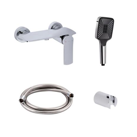 Акционный набор Qtap: Смеситель для душа Slavonice QTSLA266CRM45907+Лейка Rucni QTRUC125CRM45954+Шланг Hadice Акционный набор Qtap: Смеситель для душа Slavonice QTSLA266CRM45907+Лейка Rucni QTRUC125CRM45954+Шланг Hadice