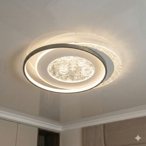 Люстра Led луна Diasha 90W до 20 м² цвет Белый 2570-C Люстра Led луна Diasha 90W до 20 м² цвет Белый 2570-C