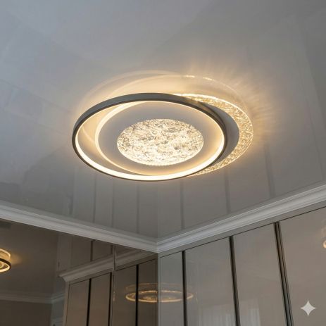 Люстра луна Diasha 90W до 20 м² цвет Белый 2570-A Люстра луна Diasha 90W до 20 м² цвет Белый 2570-A