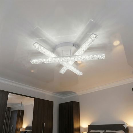 Потолочная LED люстра Diasha 48W до 10 м² цвет Белый SX818/3WH Потолочная LED люстра Diasha 48W до 10 м² цвет Белый SX818/3WH