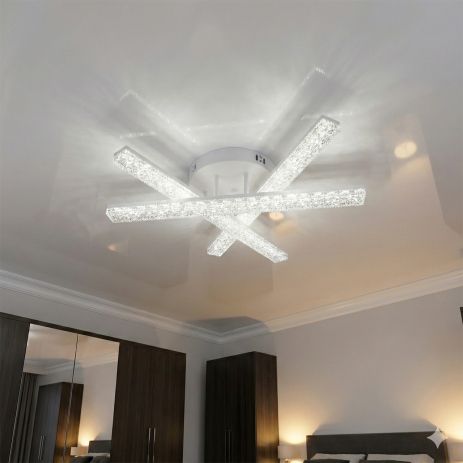 Потолочная LED люстра Diasha 48W до 10 м² цвет Белый SX818/3WH Потолочная LED люстра Diasha 48W до 10 м² цвет Белый SX818/3WH