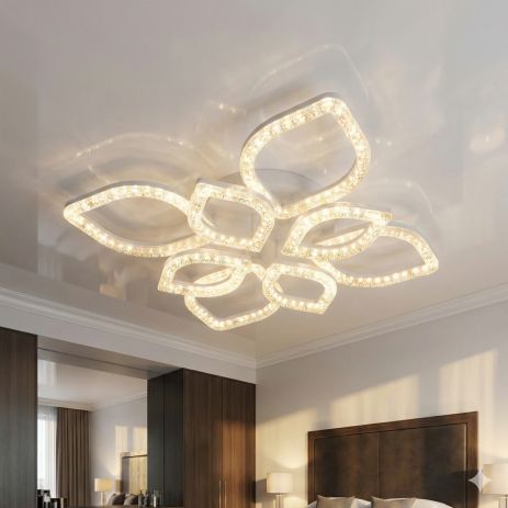 Лед люстра в спальню Diasha 140W до 20 м² цвет Белый MX4773/4+4WH Лед люстра в спальню Diasha 140W до 20 м² цвет Белый MX4773/4+4WH