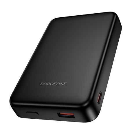 Повербанк Borofone BJ82A 10000mAh PD 20W магнитный с функцией беспроводной зарядки black