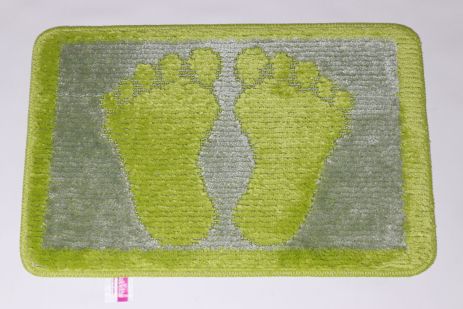 Коврик для ванной 'Ноги' 40*60 см Vonaldi 1725/ green legs