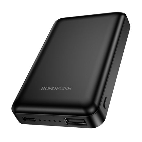 Повербанк Borofone BJ82 5000mAh магнітний з функцією бездротової зарядки black