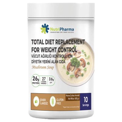 Дієтична добавка Поживний суп "Грибний" Nutripharma, 600 г Дієтична добавка Поживний суп "Грибний" Nutripharma, 600 г