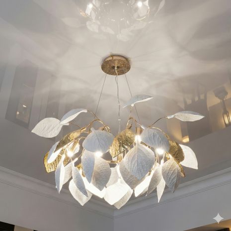 Підвісна люстра з пелюстками Diasha цоколь ламп 6 шт колір Золото 7238-6PR GD