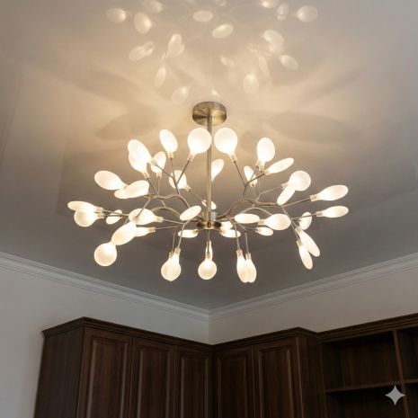 Светильник в зал светлячок Diasha цоколь G4 ламп 45 шт цвет Серебро 886-45A SL