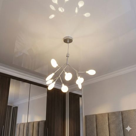 Подвесной светильник светлячок Diasha цоколь G4 ламп 9 шт цвет Серебро 887-9A SL