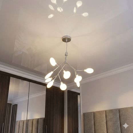 Подвесной светильник светлячок Diasha цоколь G4 ламп 9 шт цвет Серебро 887-9A SL