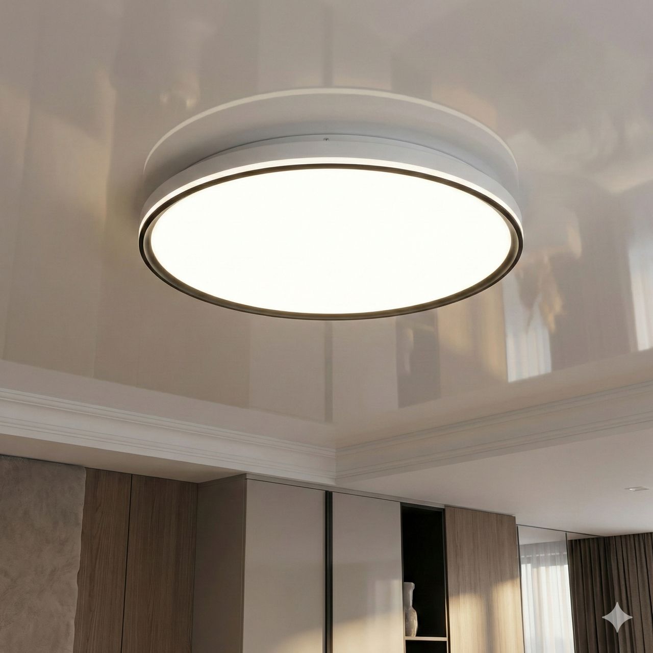 Лед люстра без пульта Diasha 72W до 18 м² цвет Белый + Черный WF-71BLACK Лед люстра без пульта Diasha 72W до 18 м² цвет Белый + Черный WF-71BLACK