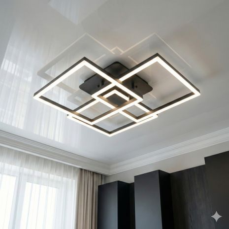 Люстра для комнаты подростка Diasha 90W до 20 м² цвет Черный MX11058/3L BK