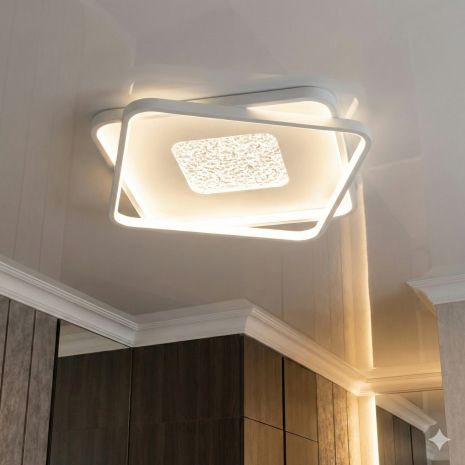 Светодиодная люстра в прихожую плоская 12480