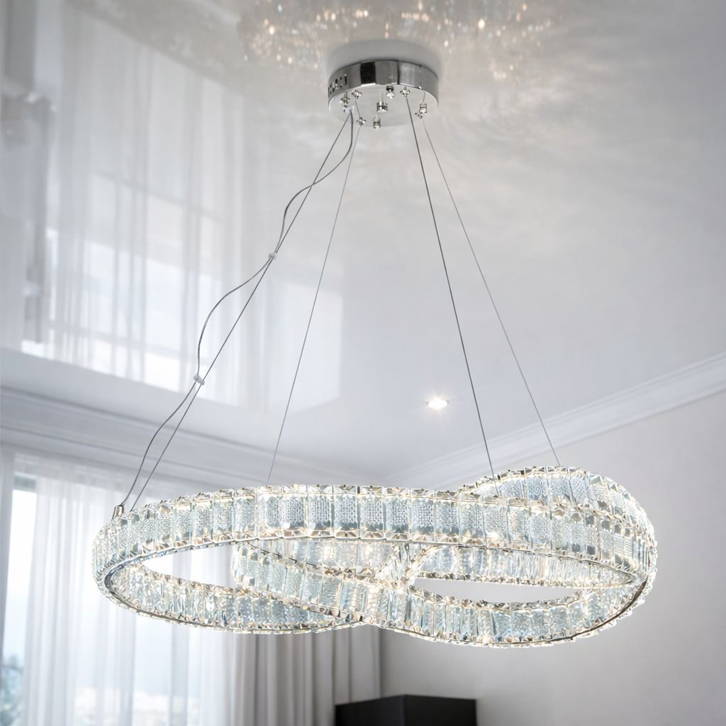 Подвесная люстра LED Diasha 92W до 20 м² цвет Хром D8880/600CH Подвесная люстра LED Diasha 92W до 20 м² цвет Хром D8880/600CH