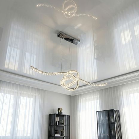 Люстра подвес в гостиную Diasha 85W до 18 м² цвет Хром D8821/1100x300CH Люстра подвес в гостиную Diasha 85W до 18 м² цвет Хром D8821/1100x300CH