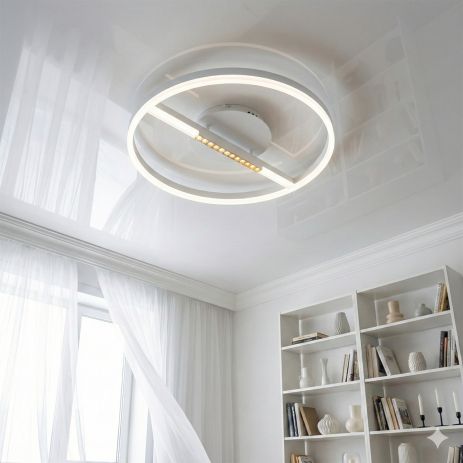 Лед люстра диммируемая Diasha 48W до 10 м² цвет Белый 2533WH dimmer