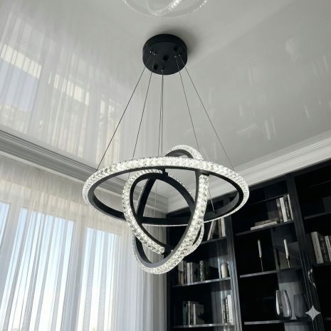 Люстрова планета на тросах Diasha 46W до 10 м² колір Білий D8702/400-3BK