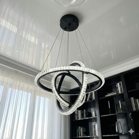 Люстра планета на тросах Diasha 46W до 10 м² цвет Белый D8702/400-3BK