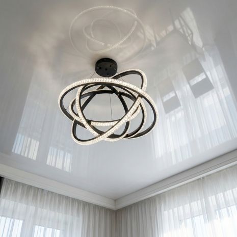 Диодная люстра с кольцами Diasha 95W до 20 м² цвет Черный D8705/600-6BK Диодная люстра с кольцами Diasha 95W до 20 м² цвет Черный D8705/600-6BK