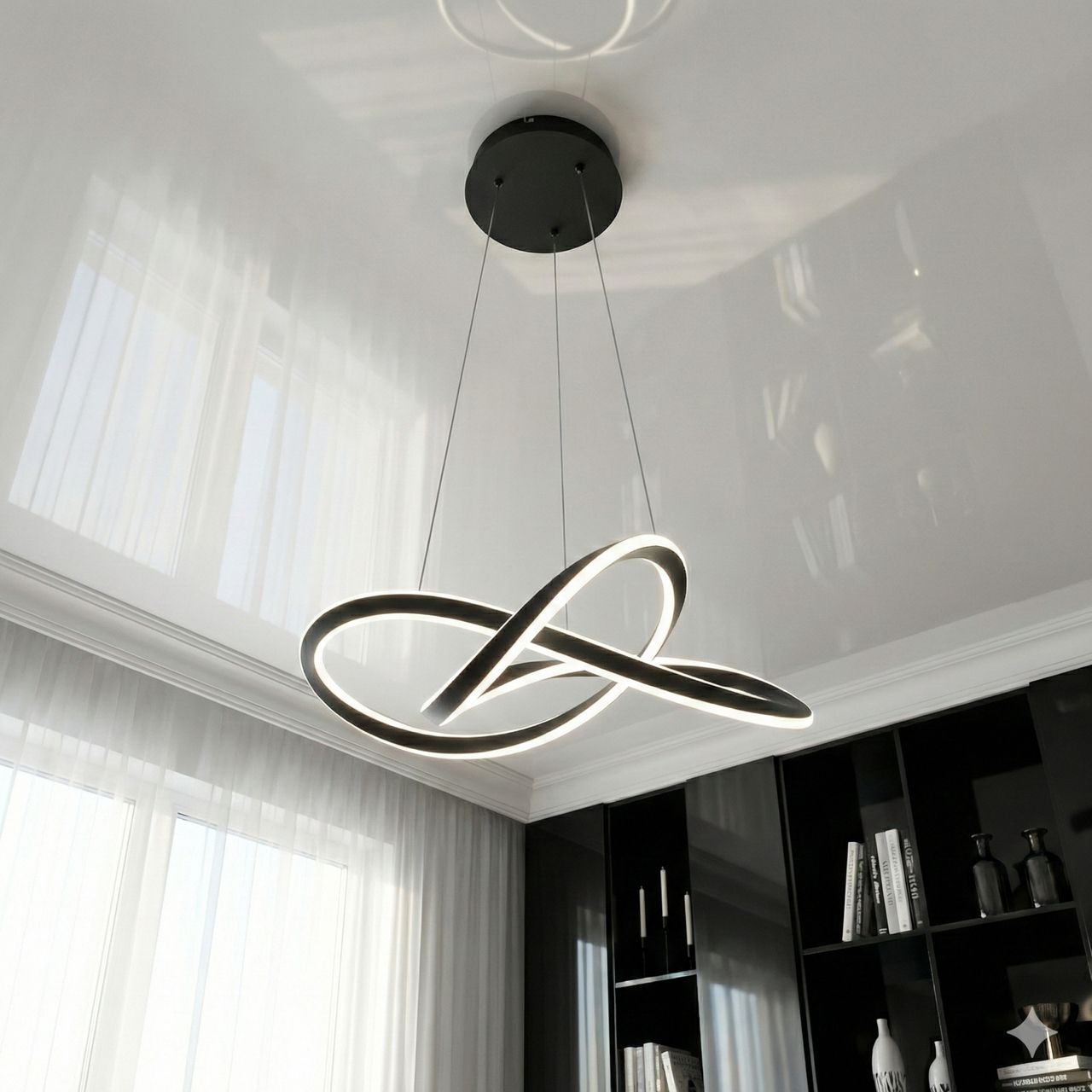 Люстра лед подвес Diasha 86W до 18 м² цвет Черный MX78096/1BK Люстра лед подвес Diasha 86W до 18 м² цвет Черный MX78096/1BK