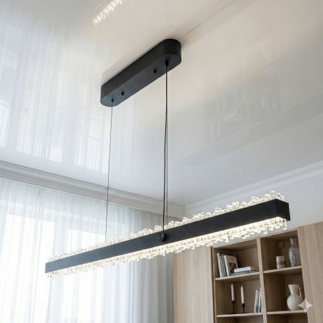 Люстра над обеденным столом Diasha 52W до 12 м² цвет Черный XH1002/1000BK