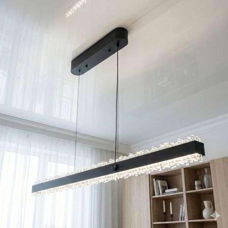 Люстра над обіднім столом Diasha 52W до 12 м² колір Чорний XH1002/1000BK