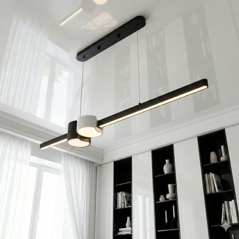 Підвіс для столу LED Diasha 26W до 8 м² колір Чорний + Золото TM334B/800BK