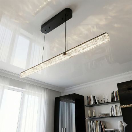 Подвесной светильник над столом Diasha 28W до 8 м² цвет Черный XH1001/1000BK