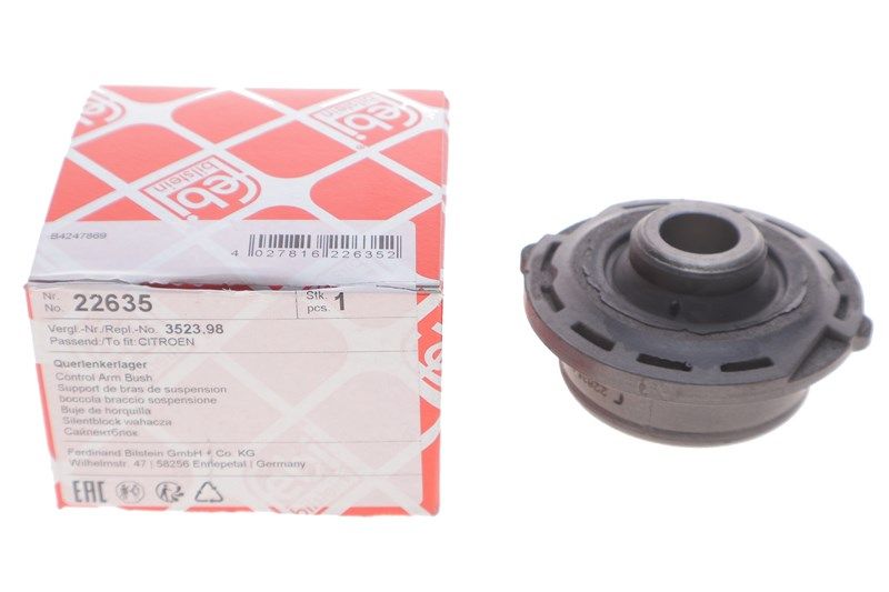 FEBI BILSTEIN 22635 Сайлентблок важеля для CITROEN C2/C3 Peugeot 1007 FEBI BILSTEIN 22635 Сайлентблок важеля для CITROEN C2/C3 Peugeot 1007