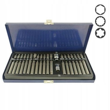 Комплект бит HEX, TORX, SPLINE 10мм, 40шт., СТАНДАРТ SDBS0040