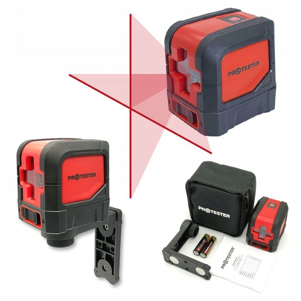Лазерний рівень, 2 лінії, червоний промінь (1H/1V) PROTESTER LL102R Лазерний рівень, 2 лінії, червоний промінь (1H/1V) PROTESTER LL102R