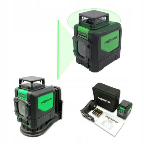 Лазерный построитель плоскостей H360°/1V, (зеленый луч) PROTESTER LL305G