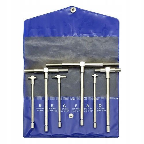 Набір телескопічних нутромірів 8-150мм, 6 штук в сумці TGSB8150 Набір телескопічних нутромірів 8-150мм, 6 штук в сумці TGSB8150