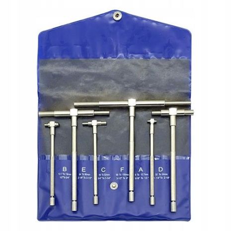 Комплект нутромеров телескопического типа 8-150мм, 6 штук в сумке, модель TGSB8150